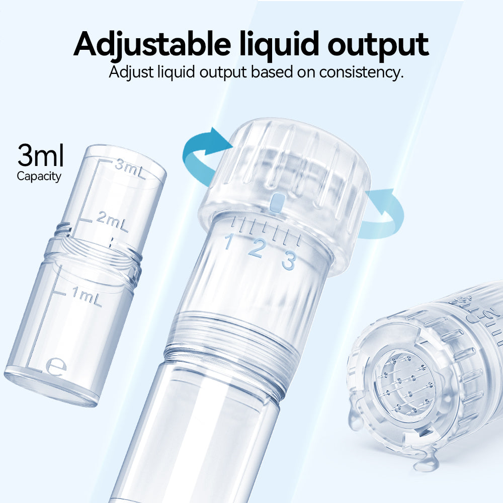Abnehmbarer 3-ml-Kartuschenreservoir des Hydra Pen H5 und manueller Durchflusseinstellring