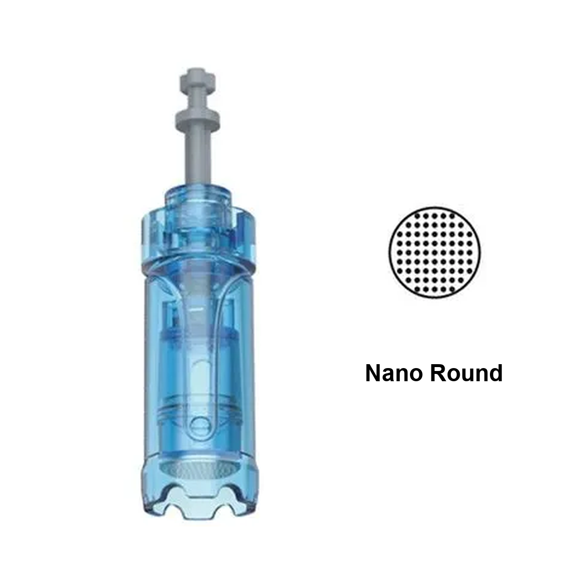 Nano Round Ersatzkartusche für Dr. Pen A11, M8s, A9 und A8S mit rundem Spitzenmusterdiagramm